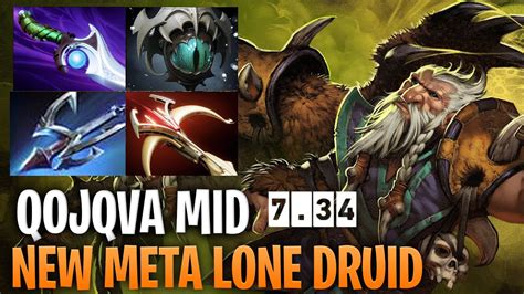 Qojqva New Meta Mid Lone Druid Dota Pro Immortal Lone Druid