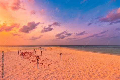 Romantic Beach Dinner Proposal