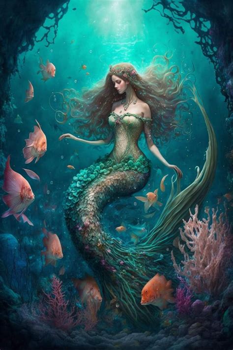 Pin By Thiago Camila On Sereia Mermaid Artwork Mermaid Painting