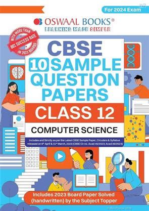 Oswaal Cbse Sample Question Papers Class Computer Science Book For