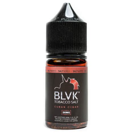 Cuban Cigar Tobacco Salt Nic By Blvk Unicorn E Liquids Ml Vapors