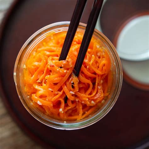 Korean Carrot Salad Morkovcha Beyond Kimchee