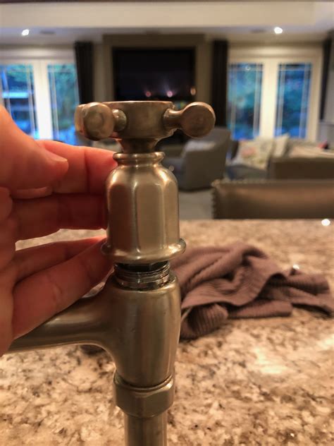 How Do You Remove The Handle From The Perrin And Rowe Bridge Faucet I