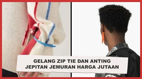 Viral Gelang Zip Tie Dan Anting Jepitan Jemuran Harga Jutaan Video