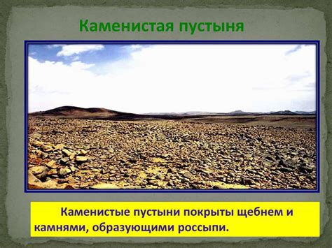 Пустыни, виды пустынь - презентация онлайн