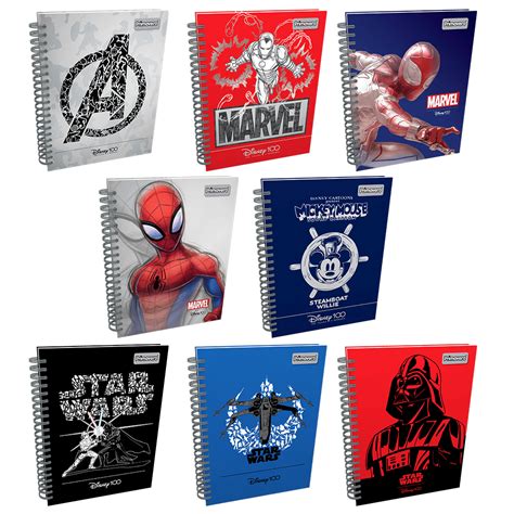 Cuaderno Universitario Disney 100 Pasta Dura Para Hombre 200 Hojas