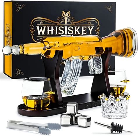 Whisiskey Whiskey Karaffe Gewehr Dekanter Whisky Karaffe Set