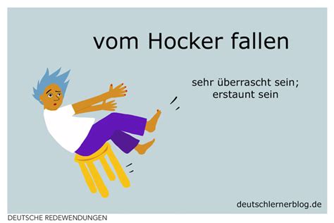 Vom Hocker Fallen Illustrierte Redewendungen Mit Beispielen In