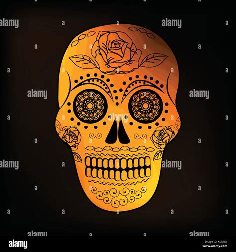 Illustration Of Dia De Los Muertos Background Stock Vector Image And Art