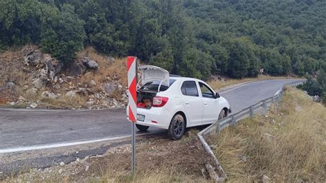 Kahramanmara Trafik Kazas Elik Bariyere Arpan Otomobilde Yaral