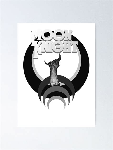 "Moon Knight Fanart logo" Poster for Sale by FloridFox | Redbubble