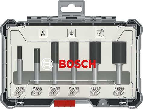 Bosch Professional Set De Brocas Fresadoras Rectas De 6 Piezas Para