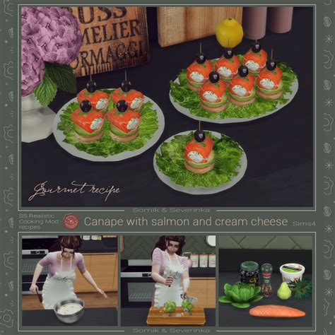 Install Canapes With Salmon And Cream Cheese The Sims Mods Curseforge