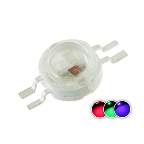 10pcs High Power Led Chip 3w Rgb 4 Pin Common Anode 300ma 350ma For