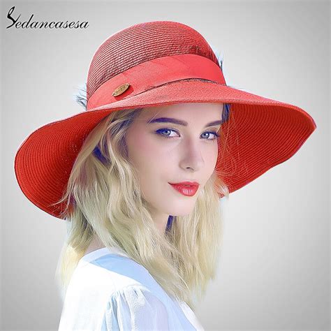 Sedancasesa Chapeau D T Pour Femmes Chapeau Grand Bord Chapeau