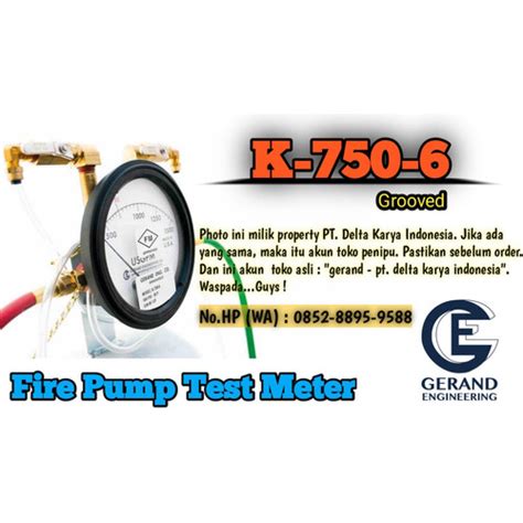 Jual Flowmeter Fire Pump Gerand K 750 6 Usa 6 Inch Grooved New