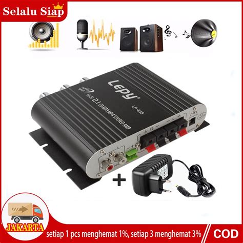 Jual Lvpin Lepy Mini Hifi Stereo Ampli Mobil Amplifier Treble Bass