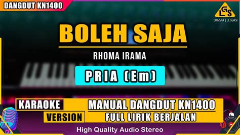 BOLEH SAJA RHOMA IRAMA KARAOKE DANGDUT ORIGINAL KN1400 YouTube