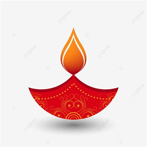Diwali Diya Vector Art Png Diwali Diya Clipart Red Illustration