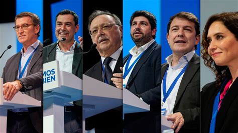 Mesa de presidentes de gobiernos autonómicos del PP en el XX Congreso