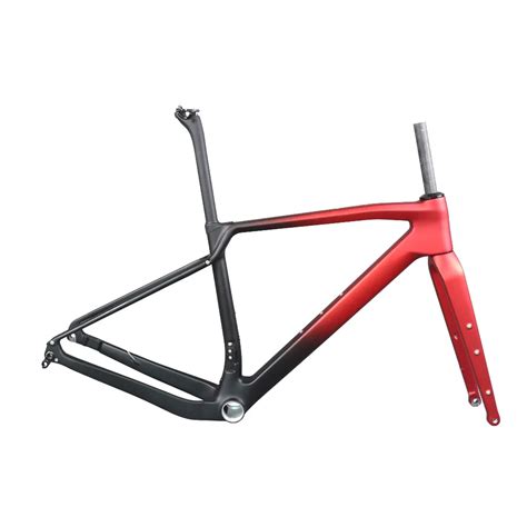 Toray T Carbon Fiber Flat Mount Disc Brake With Metallic Red Paint