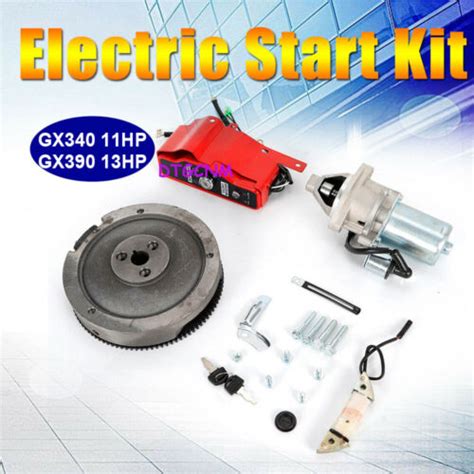 Electric Start Flywheel Starter Motor Ingnition For Honda Gx Hp