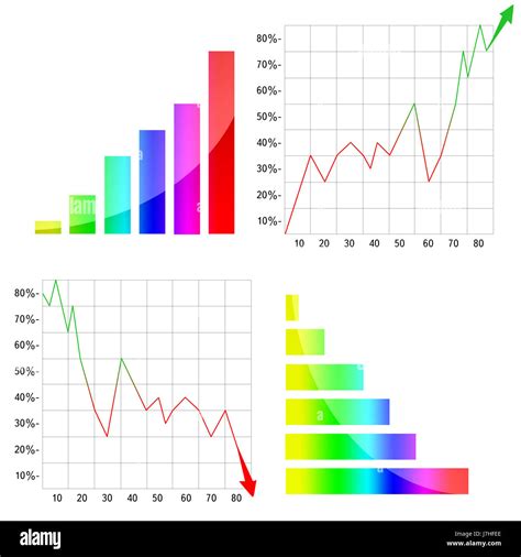 Colourful Graphic Chart Stock Photo Alamy