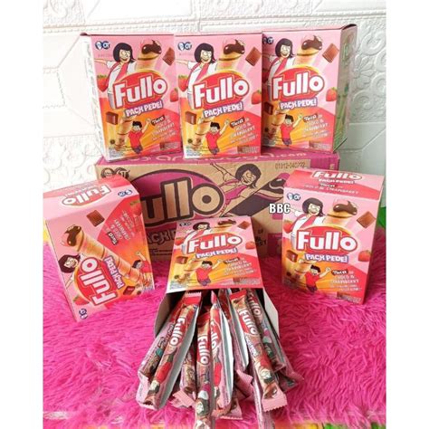 Jual Fullo Wafer Roll 1 PACK 24 PCS Coklat Enak Camilan Best Seller