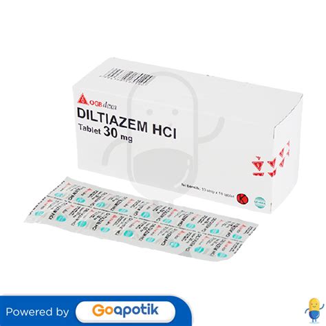 DILTIAZEM HCL OGB DEXA MEDICA 30 MG BOX 100 TABLET HIPERTENSI