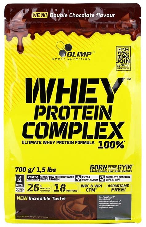 Протеин Olimp Whey Protein Complex 100 Double Chocolate 700g купить по выгодной цене с