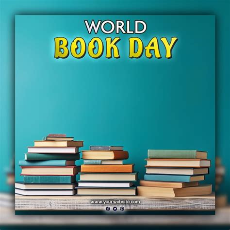 Premium Psd World Book Day Background