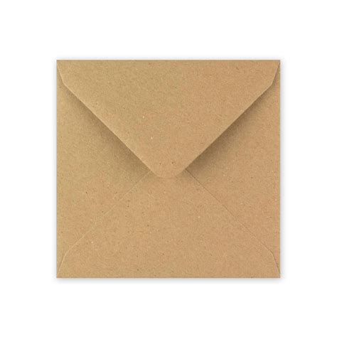 Recycled Fleck Kraft 100mm Square Envelopes