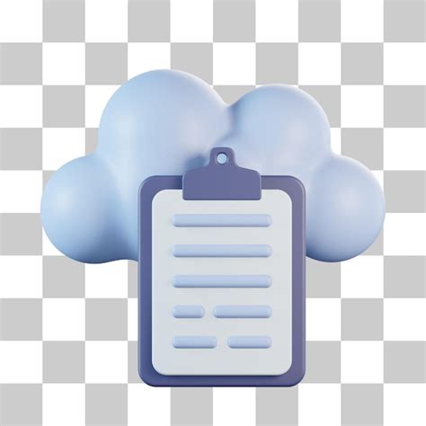 Icono 3d De Datos De Informe De Nube Archivo PSD Premium