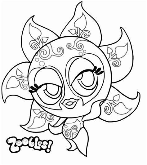 Zoobles Bird Coloring Page - Free Printable Coloring Pages for Kids