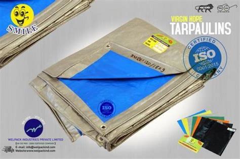 Silver Blue Eyelet Hdpe Waterproof Tarpaulin Sheet At Best Price In