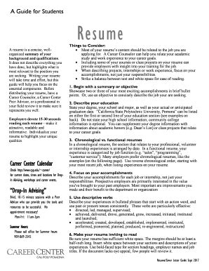 Fillable Online Ccp Resume Guide And Samples Wordpress Fax Email