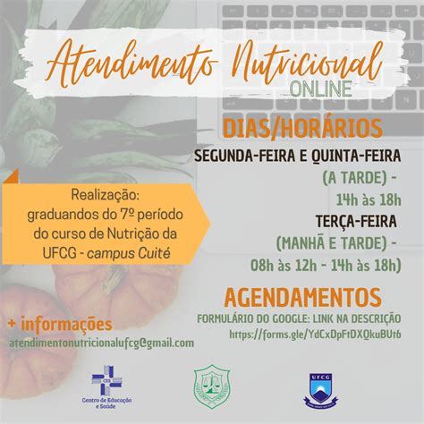 Atendimento Nutricional Online Centro de Educação e Saúde CES