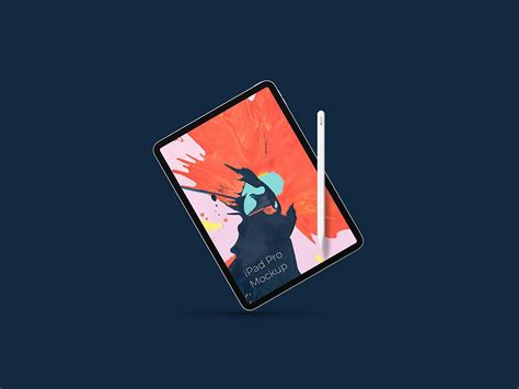 Free Ipad Pro With Pencil Mockup Psd