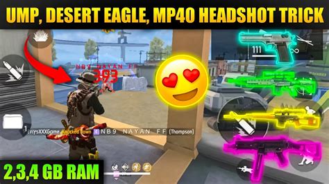 Best One Tap Headshot Trick In Free Fire 2023 Free Fire Desert Eagle