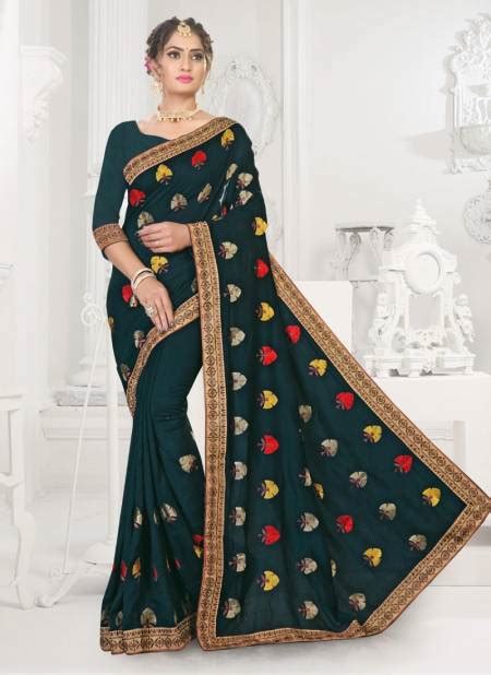 Ronisha Zenia New Exclusive Wear Vichitra Silk Heavy Saree Collection