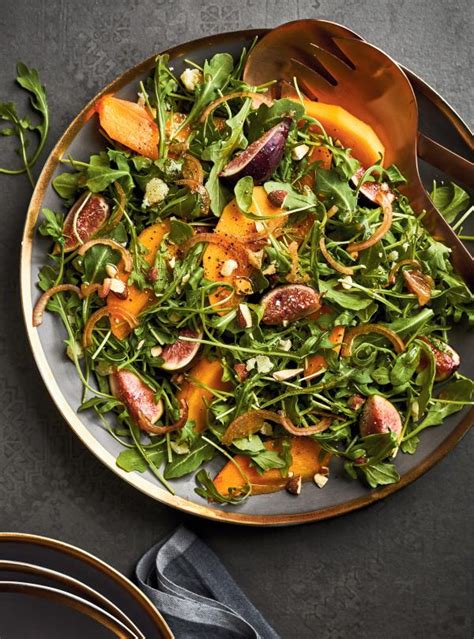 Salade De Roquette Au Kaki Et Aux Amandes Ricardo