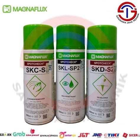 Jual Spotcheck Las Magnaflux Set Cleaner Red Penetrant Developer