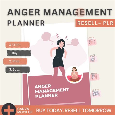 Anger Management Planner 2024 Printable Pdf A4 Size Resellable Plr Etsy