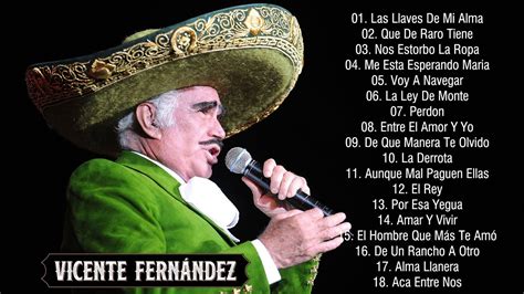 VICENTE FERNANDEZ GRANDES EXITOS VICENTE FERNANDEZ MIX PA PISTEAR PARA