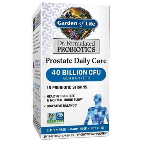 Garden Of Life Dr Formulated Prostate Probiotic Capsules 40 Billion Cfu 30 Ct