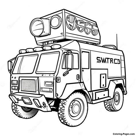 Swat Truck Coloring Page Coloring