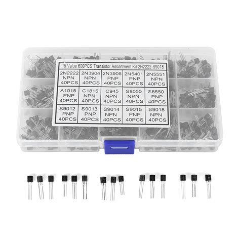 Transistor Kit NPN TO 92 PNP NPN Transistors 2n2222 Transistor