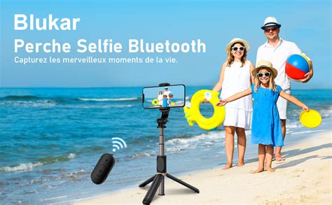 Blukar Perche Selfie Bluetooth En Selfie Stick Tr Pied B Ton