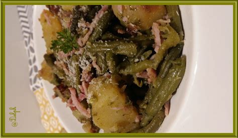 Poêlée de haricots verts et pommes de terre Oh la gourmande