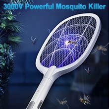 DANGZW Raqueta Mosquitos Eléctrico 2 en 1 3000V USB Recargable Raqueta